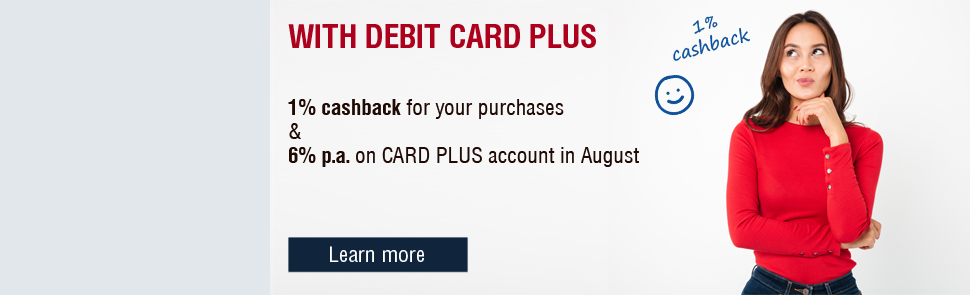 Debit card CARD PLUS